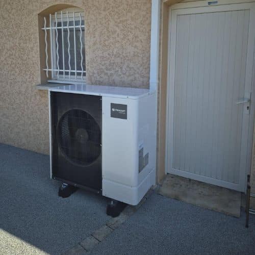 Pompe à chaleur aérothermique air-eau installée par Hemmer Frédéric en Nord-Isère